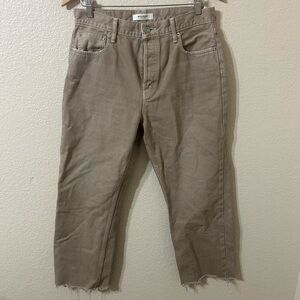 Moussy Vintage Cotton Beige Howa Denim Jeans - Size 28